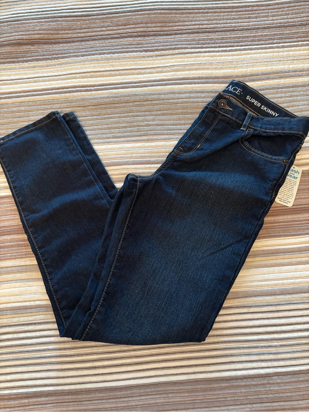 Childrens Place Super Skinny Boys Dark Blue Jeans